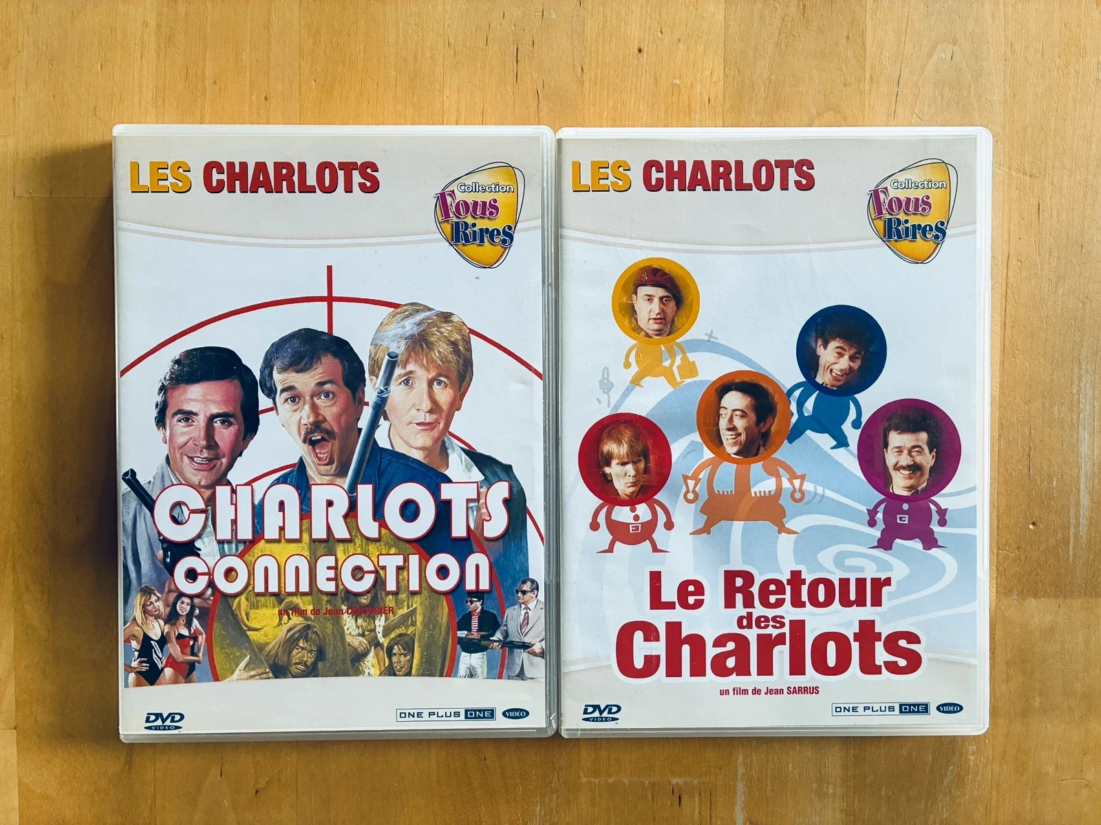 Lot 2 DVD cultes Les Charlots: Charlots Connection et Le retour des Charlots.